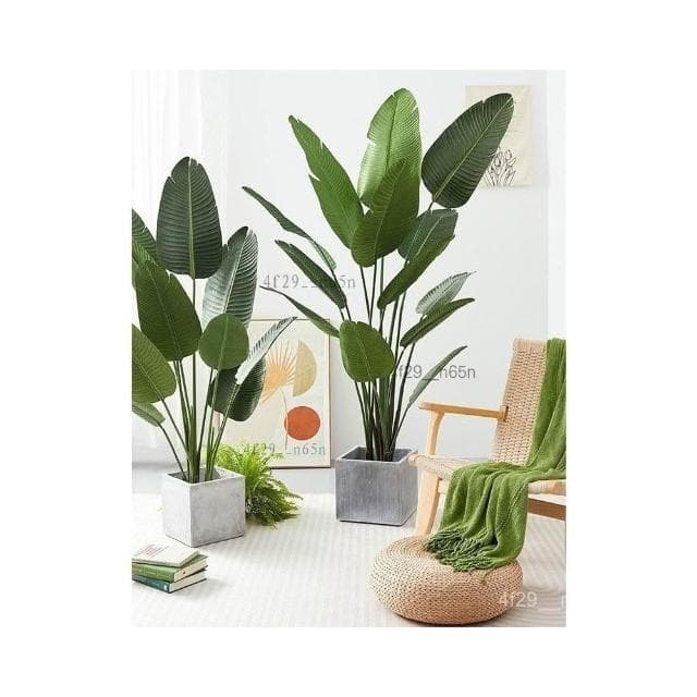 免運包稅 含發票 仿真綠植  假植物 旅人蕉仿生綠植盆栽 大型室內裝飾擺件假樹仿真樹