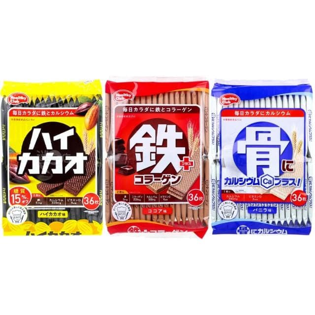 【Hamada 哈馬達】威化餅36枚 骨香草 鐵巧克力 鈣+鐵苦巧克力