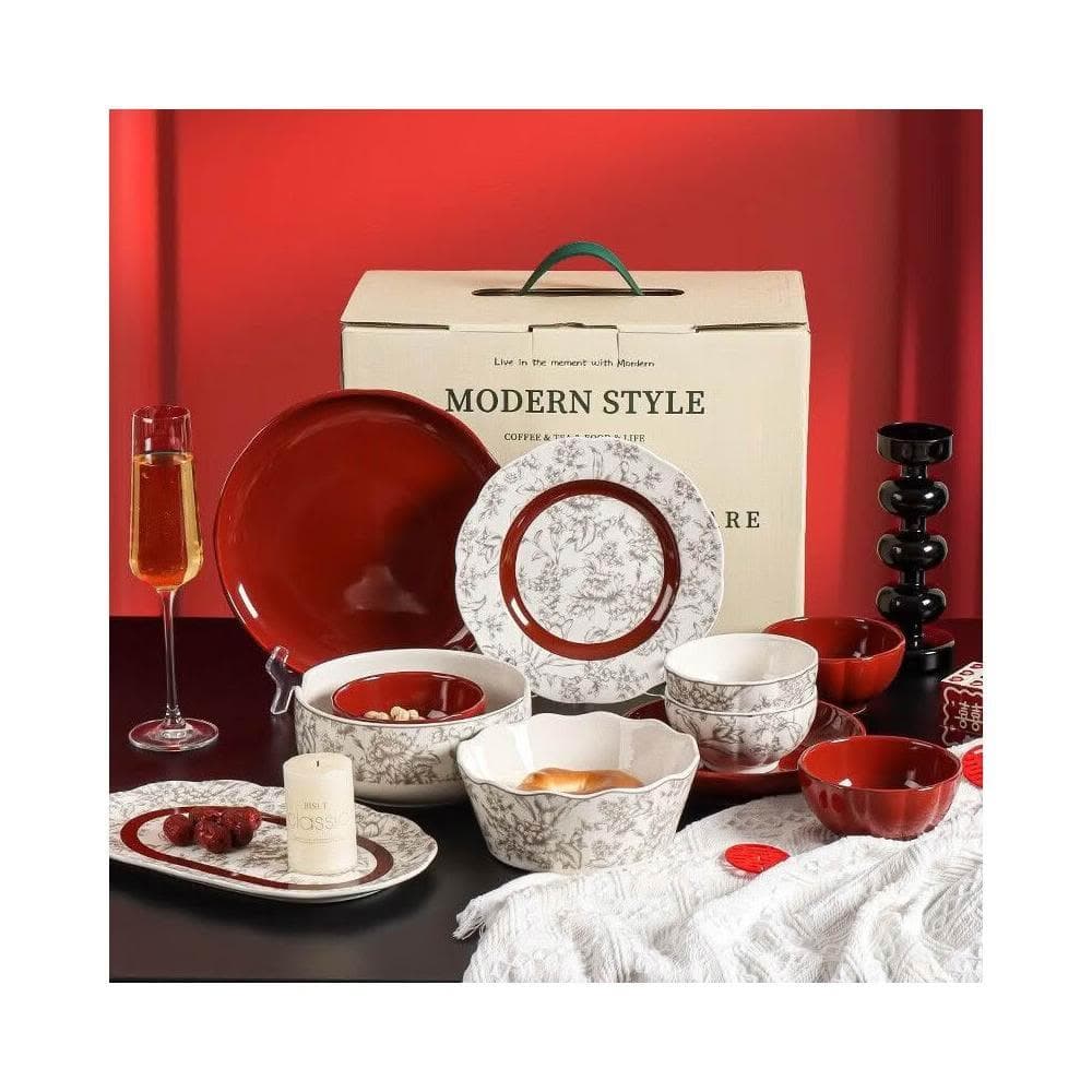 免運 結婚喬遷餐具套裝禮盒送禮物法式碗碟新款新家用新居搬家送禮