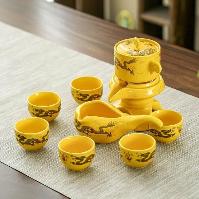 【生活好鄰居】自動茶具套組｜24H急速出貨(懶人泡茶 茶具禮盒 自動泡茶)