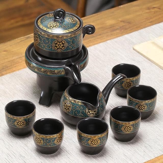 【生活好鄰居】自動茶具套組｜24H急速出貨(懶人泡茶 茶具禮盒 自動泡茶)