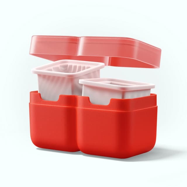 【ZOKU】幾何方型製冰模具-2顆/組 (冰塊盒/造型冰塊/冰塊模具/製冰器)