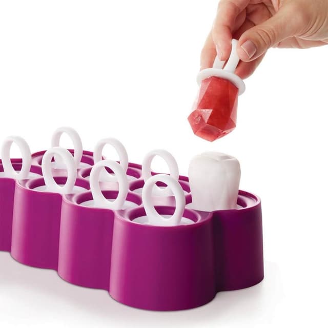 【ZOKU】鑽戒冰棒模具組8入裝 (冰棍/雪糕模具/矽膠模具)