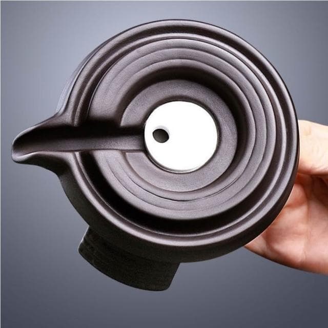 紫砂茶具套裝 茶道茶葉罐泡茶壺 家用簡約半全自動石磨懶人功夫茶杯