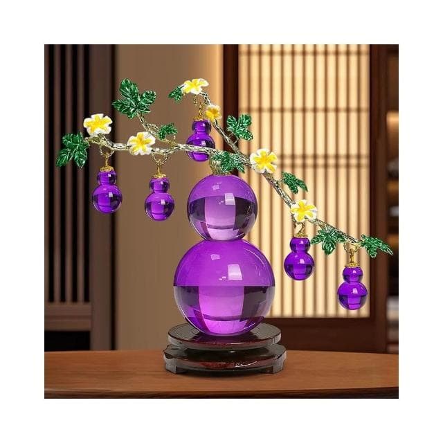免運水晶擺件葫蘆高檔客廳電視櫃玄關裝飾喬遷禮物創意工藝品擺臺新款