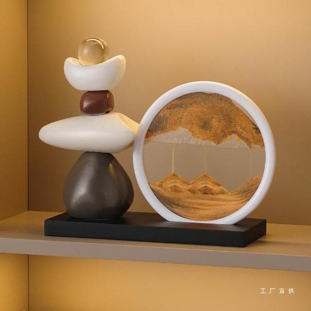 免運熱銷流沙畫擺件辦公室客廳酒櫃電視櫃玄關擺裝飾品喬遷禮物流沙畫擺件