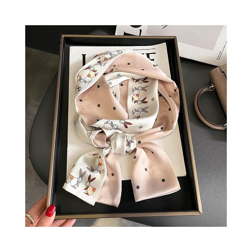 🎗飾間首飾鋪 小長條方巾絲巾女春秋夏季搭配襯衫圍脖子護頸薄圍巾裝飾領帶飄帶