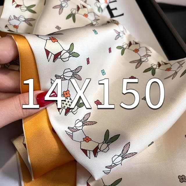 🎗飾間首飾鋪 小長條方巾絲巾女春秋夏季搭配襯衫圍脖子護頸薄圍巾裝飾領帶飄帶