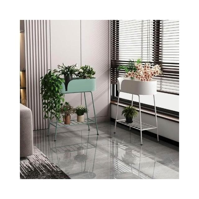 花架 盆栽架 花盆架 雙層鐵藝陽臺置物架綠蘿花架子客廳落地式輕奢花卉植物室內花架