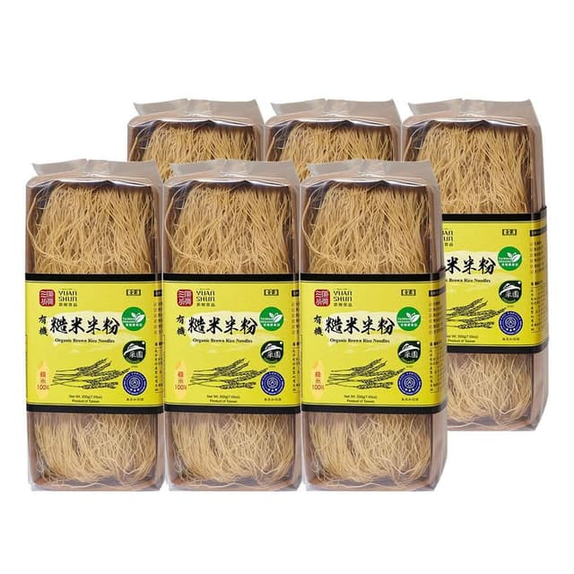 【源順】有機糙米米粉200g-6入組 (有機米/台灣米/無麩質)