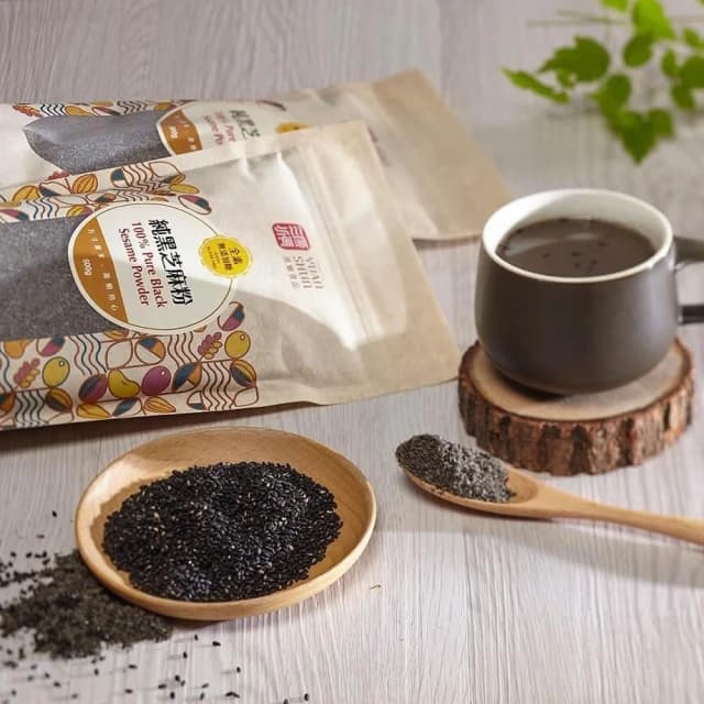 【源順】純黑芝麻粉400g-6入組 (全素/無糖/五穀粉/芝麻糊/精力湯)