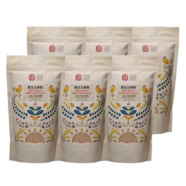 【源順】黑豆五穀粉500g-6入組 (全素/無糖/精力湯)