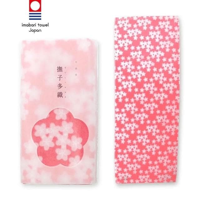 日本 撫子多織 紗布毛巾 34x90cm (櫻花;今治毛巾/口水巾/洗臉巾/彌月禮/宮本株式會社)