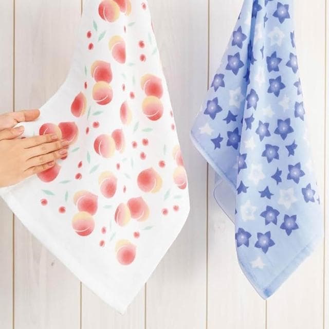 日本 撫子多織 紗布毛巾 34x90cm (草莓;今治毛巾/口水巾/洗臉巾/彌月禮/宮本株式會社)