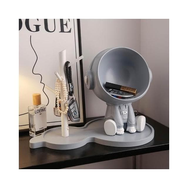 创意宇航员入户玄关钥匙收纳摆件家居装饰品客厅置物乔迁新居礼品