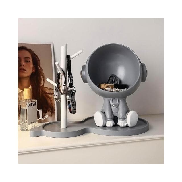 创意宇航员入户玄关钥匙收纳摆件家居装饰品客厅置物乔迁新居礼品