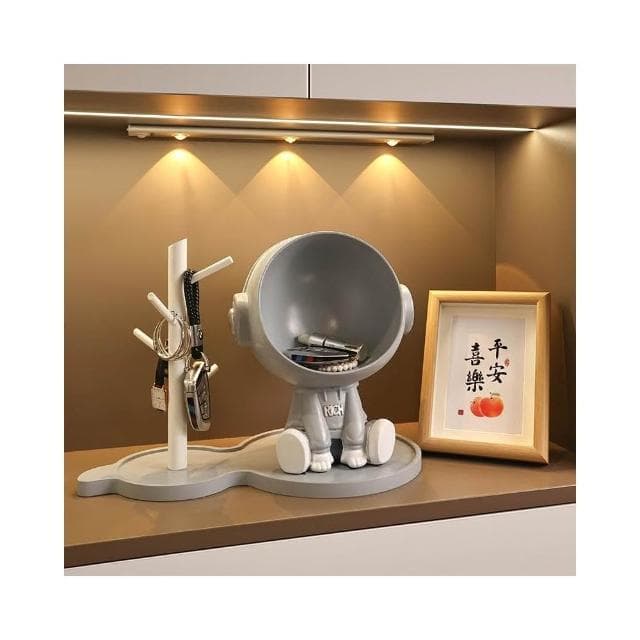创意宇航员入户玄关钥匙收纳摆件家居装饰品客厅置物乔迁新居礼品
