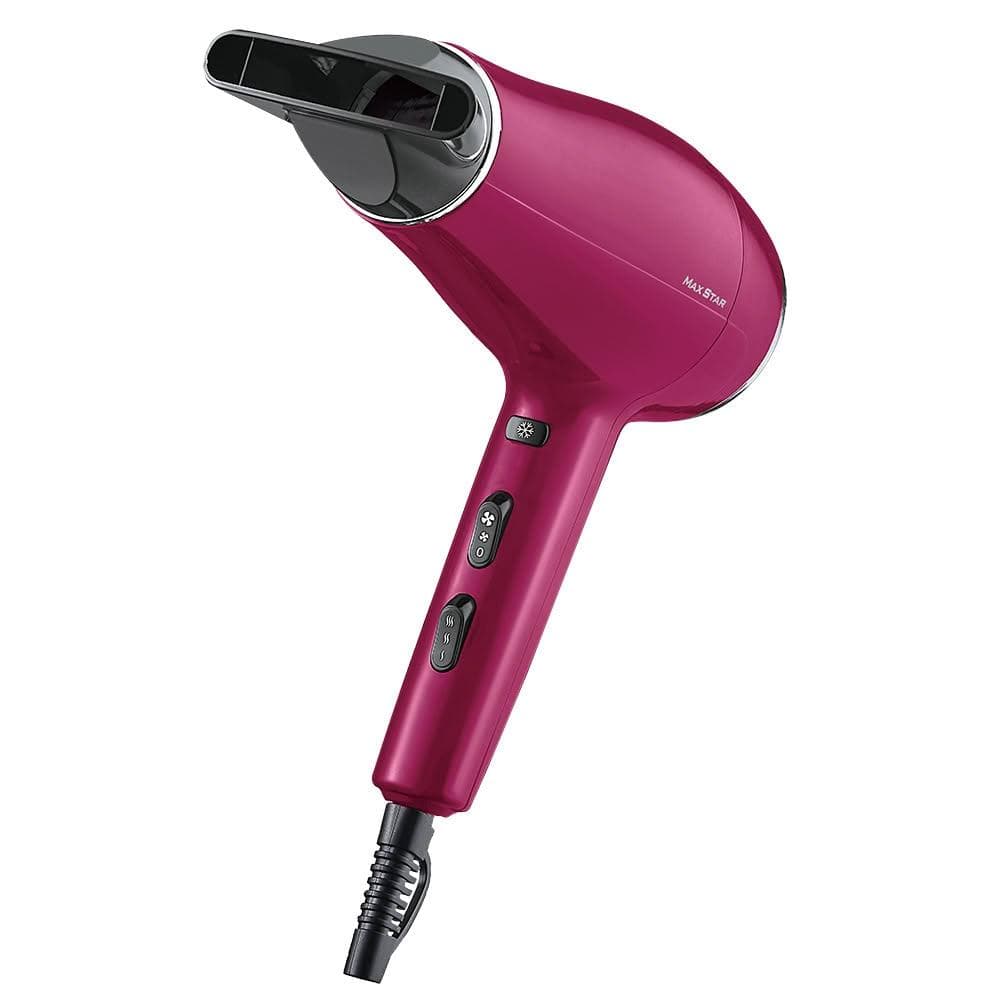 【太星電工】【限時75折】原價$669↘搶購$499💗MAX STAR 負離子沙龍吹風機1400W(莓果紅) HNB1400