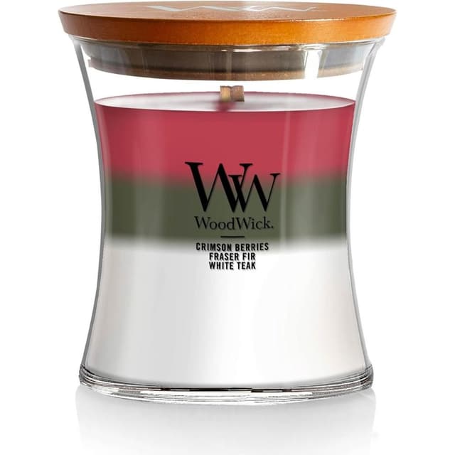 【WoodWick】美國WOODWICK 沙漏蠟燭 9.7oz 【冬季花圈三部曲】WINTER GARLAND TRILOGY 香氛蠟燭