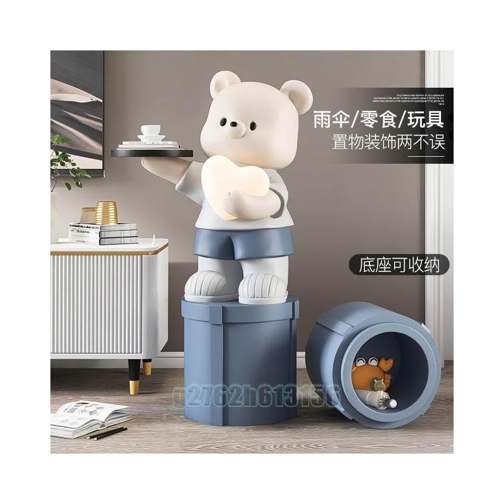 生日禮物鑰匙收納玄關收納裝飾開幕送禮擺件禮物小熊托盤擺件大型落地收納家居裝飾品客廳喬遷新居禮品