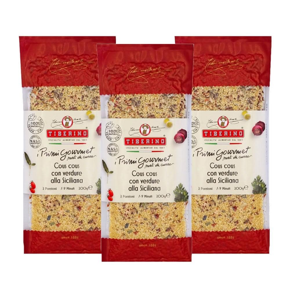 義大利 Tiberino 西西里古斯米鮮蔬燉飯 200g-3入 (真空包裝/燉飯/料理包/調理包)