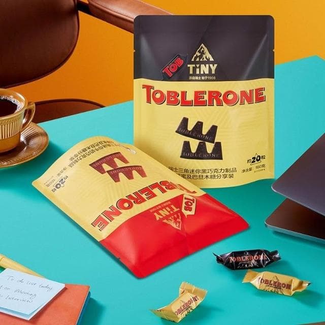 Lucky Toblerone/瑞士三角巧克力迷你牛奶160g袋裝進口黑巧休閑零食喜糖