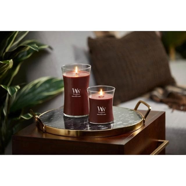 【WoodWick】美國WOODWICK 沙漏蠟燭 9.7oz 【煙燻胡桃&楓糖】SMOKED WALNUT&MAPLE 香氛蠟燭