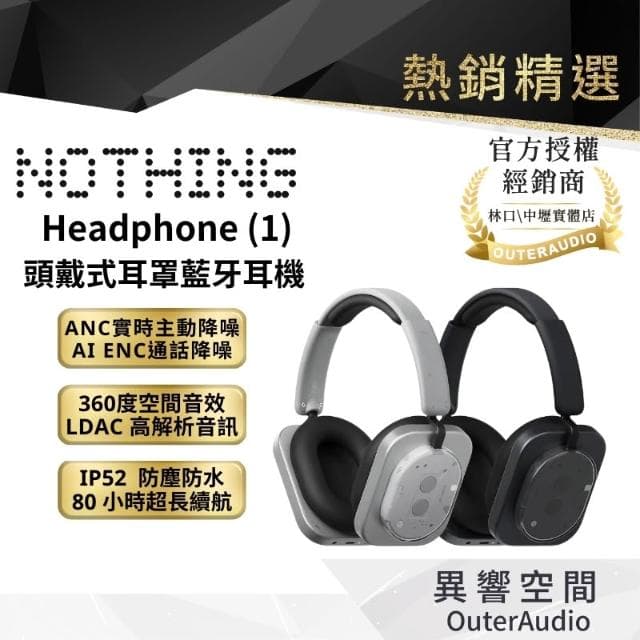 Nothing Headphone (1) 頭戴式耳罩藍牙耳機