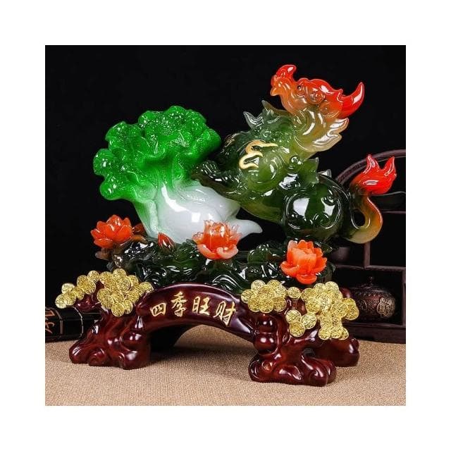 貔貅擺件招財鎮宅玉白菜店鋪開業禮品送禮客廳辦公室收銀臺裝飾品