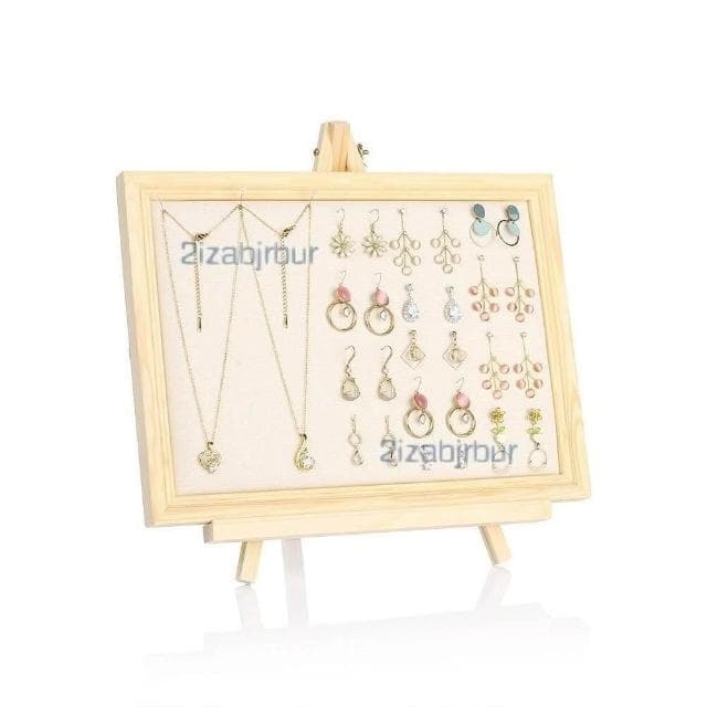 實木相框板 掛墻耳環收納架 女家用首飾架 耳飾收納架 耳釘展示板 首飾展示架 耳釘耳飾項鍊架 飾品展示架