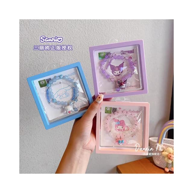 【SANRIO 三麗鷗】三麗鷗 大耳狗 酷洛米 美樂蒂 立體手鏈系列 手鏈 首飾 手環