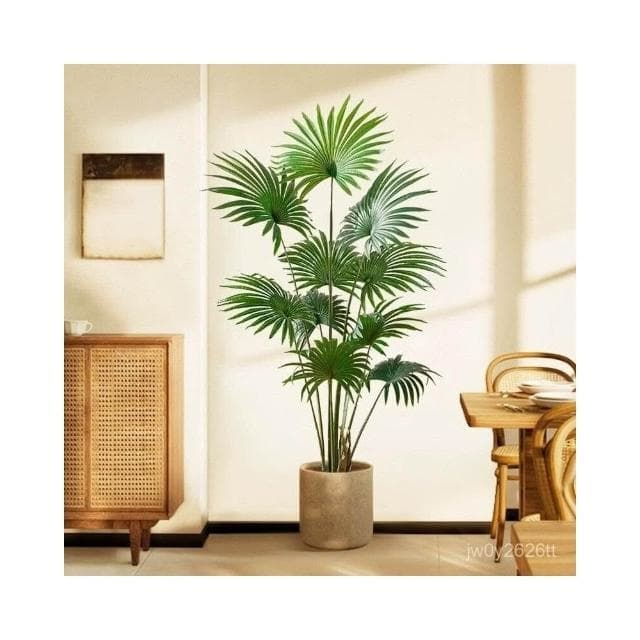 🔥免運下殺🔥仿真綠植仿真綠植高端輕奢大型加州蒲扇葵落地式盆栽室內客廳裝飾假樹擺件假樹 仿真植物 假盆栽 擺飾假花裝飾
