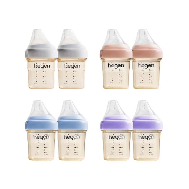 【hegen】金色奇蹟PPSU多功能方圓型寬口奶瓶150ml 雙瓶組