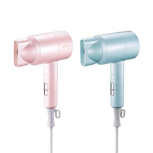 【KINYO】KINYO 雙電壓800W折疊負離子吹風機 KH-111(藍/粉)