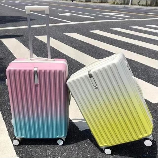 登機箱20吋日韓熱銷TOP 漸變色行李箱28吋行李箱 旅行箱 高顏值拉桿行李箱子母箱男女學生新款登機箱大容量密碼行李箱