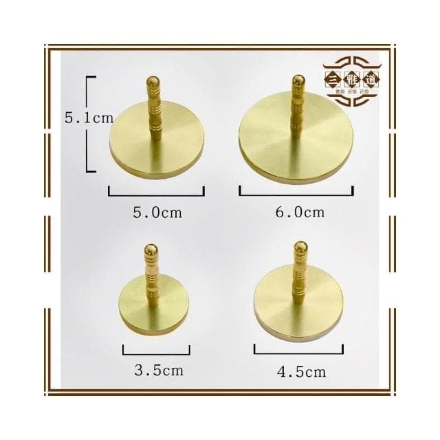 三雅道 純銅香灰壓 香道灰押 香爐灰 整平器 香篆 香拓 香道 打篆 打拓 工具