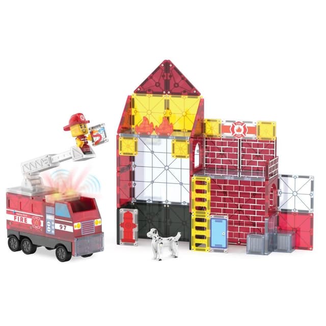 【Magna-Tiles】Combo 磁力積木-消防局50片|聖誕禮物|生日禮物|磁力片 麗兒采家