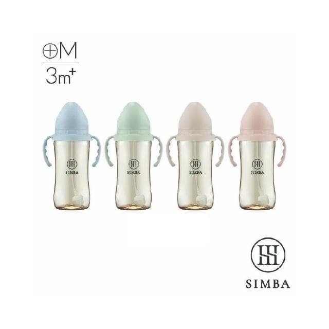 【Simba 小獅王辛巴】蘊蜜鉑金PPSU寬口吸管把手防脹氣奶瓶(4色；200ML/270ML)
