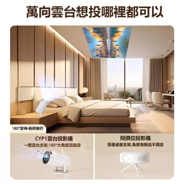 MITOU 米投 T8 plus 智慧投影機 HD高清投影 便攜投影機 鏡像同屏  交換禮物 宿舍/露營/臥室/客廳