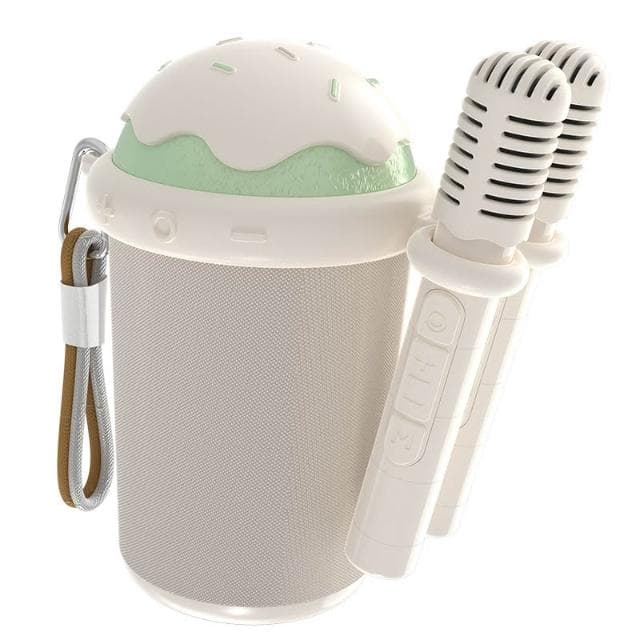 智能語音點歌麥克風 家庭戶外K歌 藍牙音響話筒一體麥克風 支援多種設備 內建修音聲卡 交換禮物