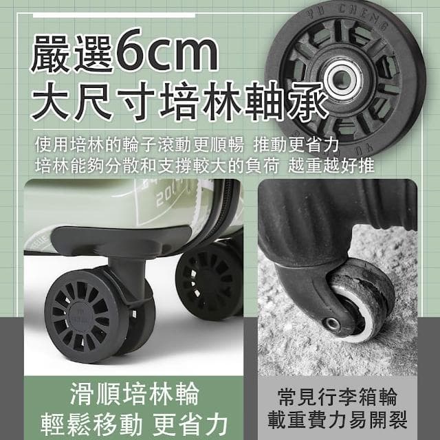 【SOLOLiFe】世界郵戳 德國拜耳PC 鏡面行李箱 前開式行李箱 前開行李箱 30吋/25吋/20吋