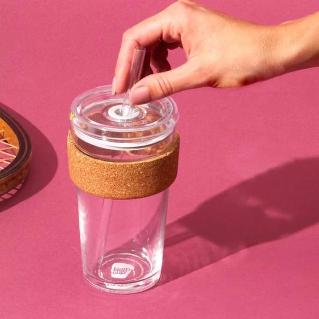 【KeepCup】醇萃玻璃隨行杯L (軟木;隨身咖啡杯/環保杯/咖啡杯/16oz)