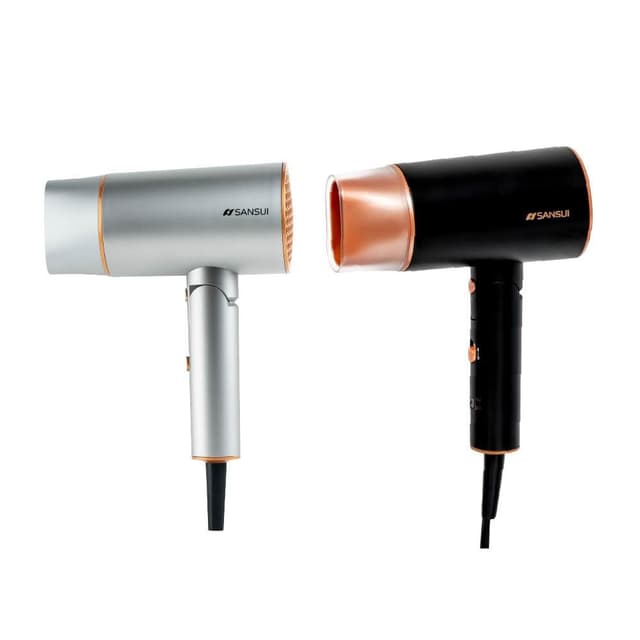 【SANSUI 山水】高效修護負離子吹風機+國際電壓摺疊吹風機(SH-GU90+SH-GX96 )