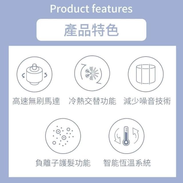 LAPOLO藍普諾億萬級 負離子 無刷馬達 高速吹風機LA-S802