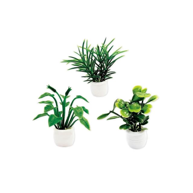 美勞材料 台灣現貨 小植物盆栽 20入 迷你仿真盆栽 仿真花 植物模型 微型景觀盆栽 辦公室桌面小物