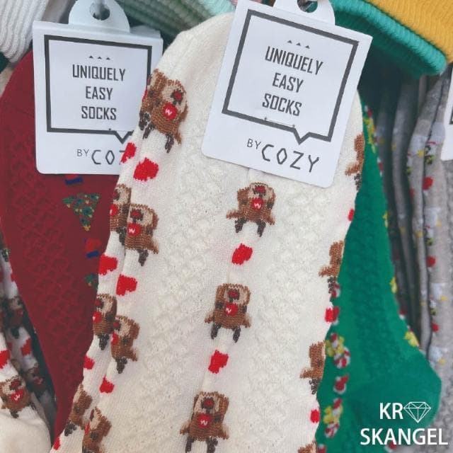 正韓國襪子 聖誕襪 節慶襪 中筒襪 動物襪 雪人襪 麋鹿襪 字母襪 聖誕禮物 台灣出貨 台灣賣家 25937