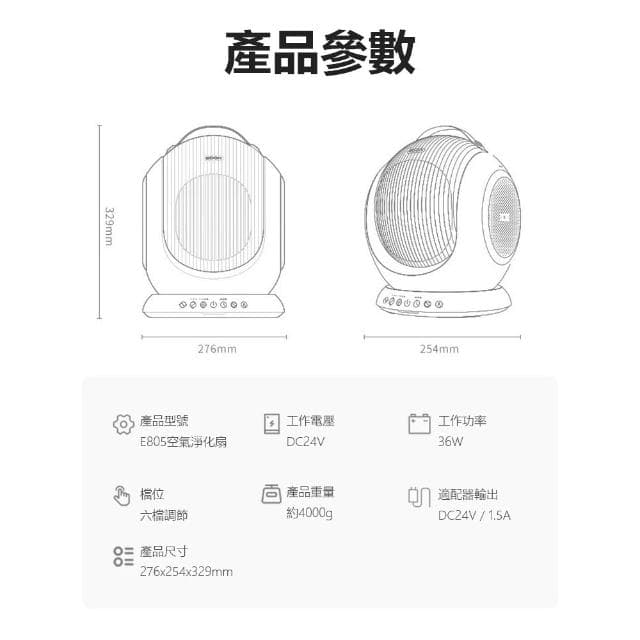 寵物雙淨化空氣循環扇 循環扇 淨化器  吸浮毛 寵物用品 空氣淨化 貓狗用品