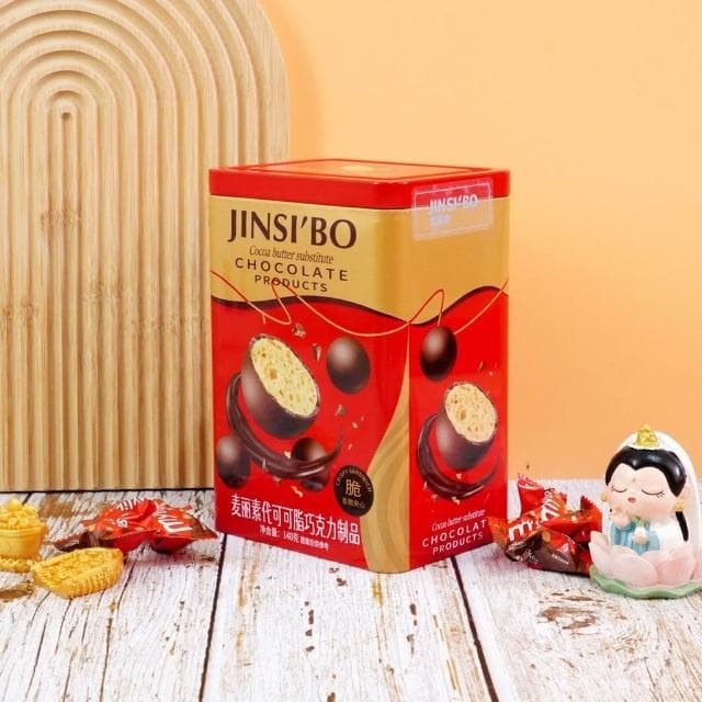 心心相印   金斯泊麥麗素代可可脂巧克力140g休閒辦公解饞追劇小零食年貨送禮