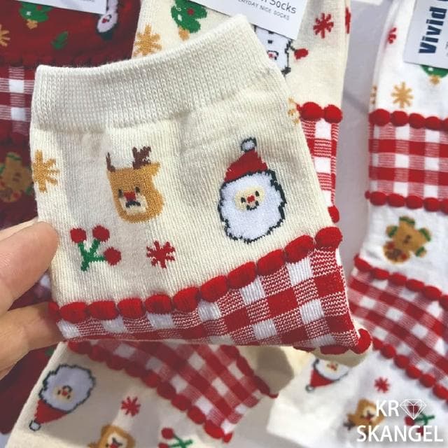 節慶襪子 韓版襪 聖誕襪 節慶襪 中筒襪 聖誕老人襪子 麋鹿襪 聖誕樹襪子 聖誕禮物薑餅人 台灣出貨 台灣賣家
