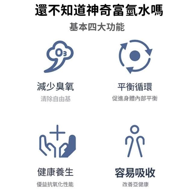 YIZ 富氫水杯 一機三用款 養生富氫杯禮盒裝（3分鐘速製 鉑鈦金電解 養生 好吸收 送禮送長輩）